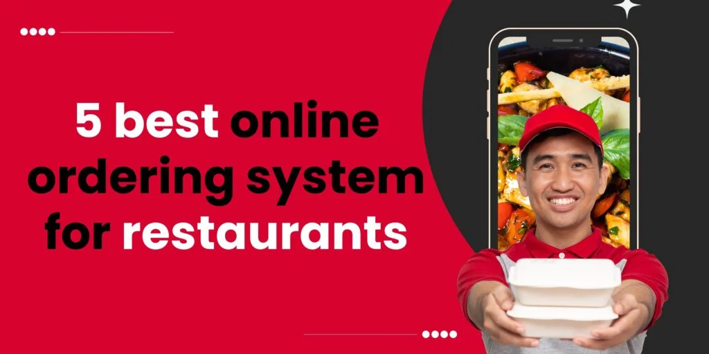 Online ordering app on phone