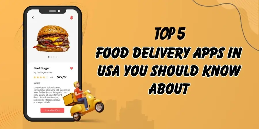 food delivery app on phone