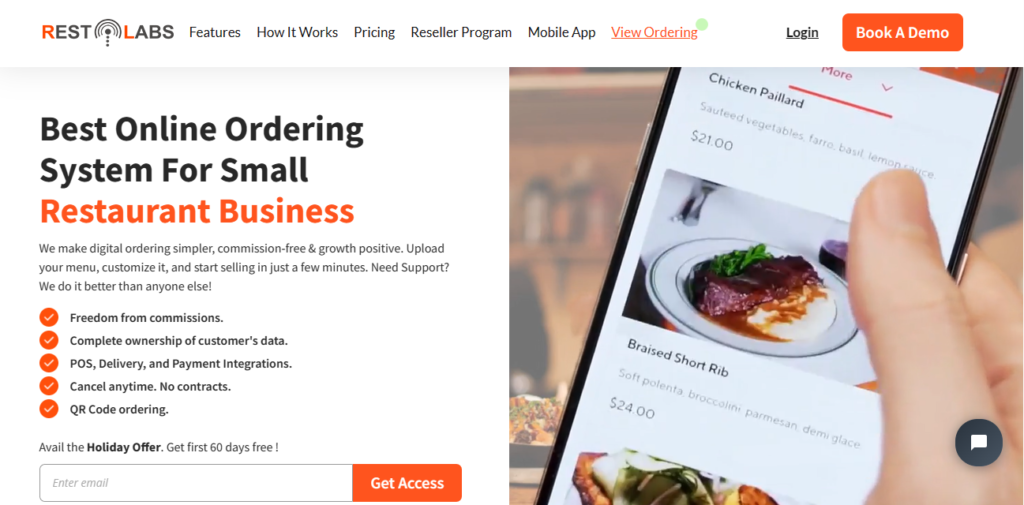 Best Online Food Ordering Software For Restaurants