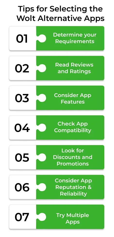 Tips for Selecting the Best Wolt Alternative Apps for Food Delivery