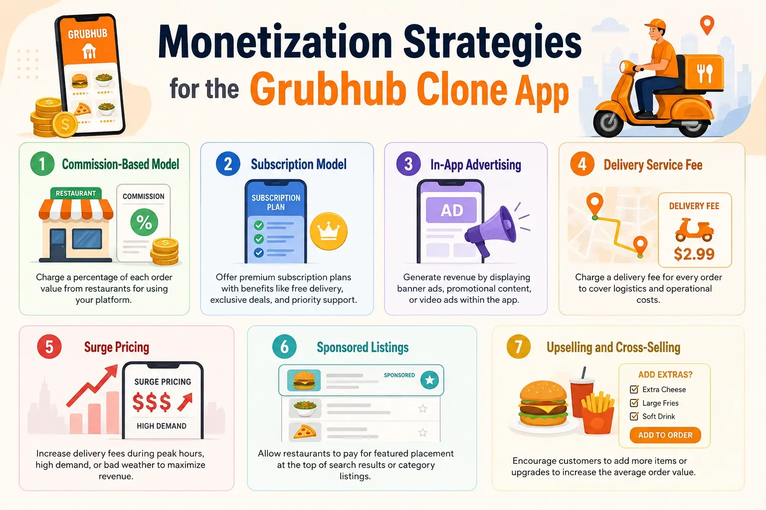 How Does the Grubhub Clone App Make Money