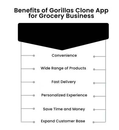 Benefits of Gorillas Clone App for Grocery Business