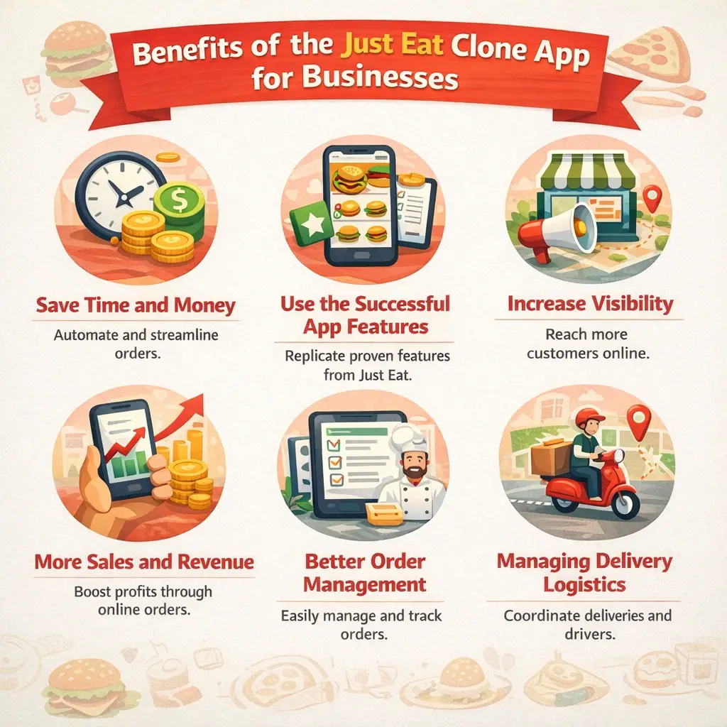 Benefits of the Just Eat Clone App for Businesses  