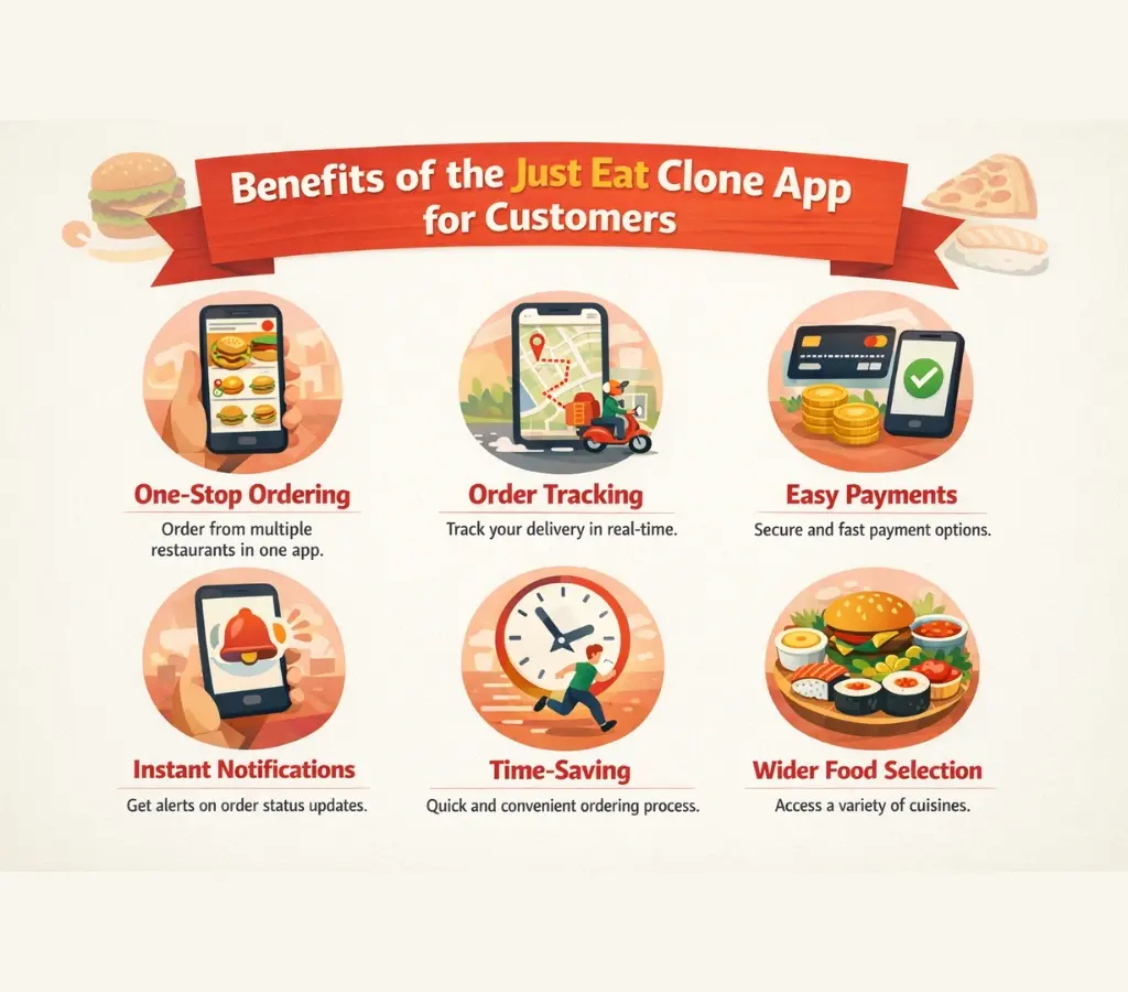 Benefits of the Just Eat Clone App for Customers