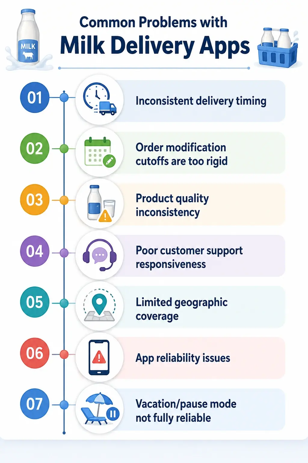 Common Problems with Milk Delivery Apps 