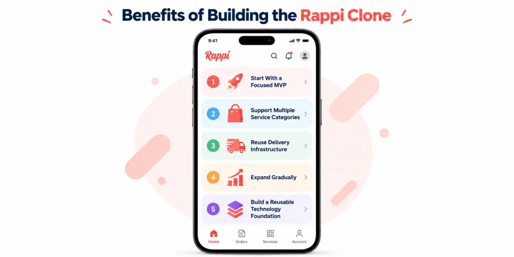 Benefits of Building the Rappi Clone