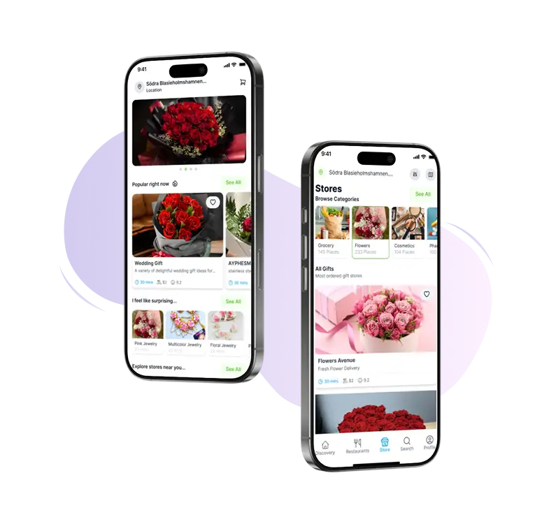 Flower Delivery customer app
