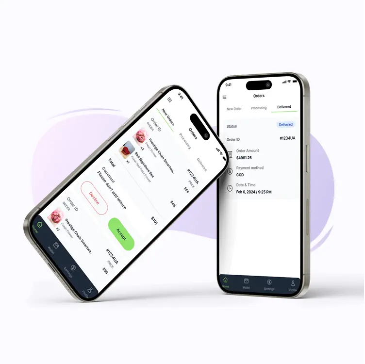 Flower Delivery store app