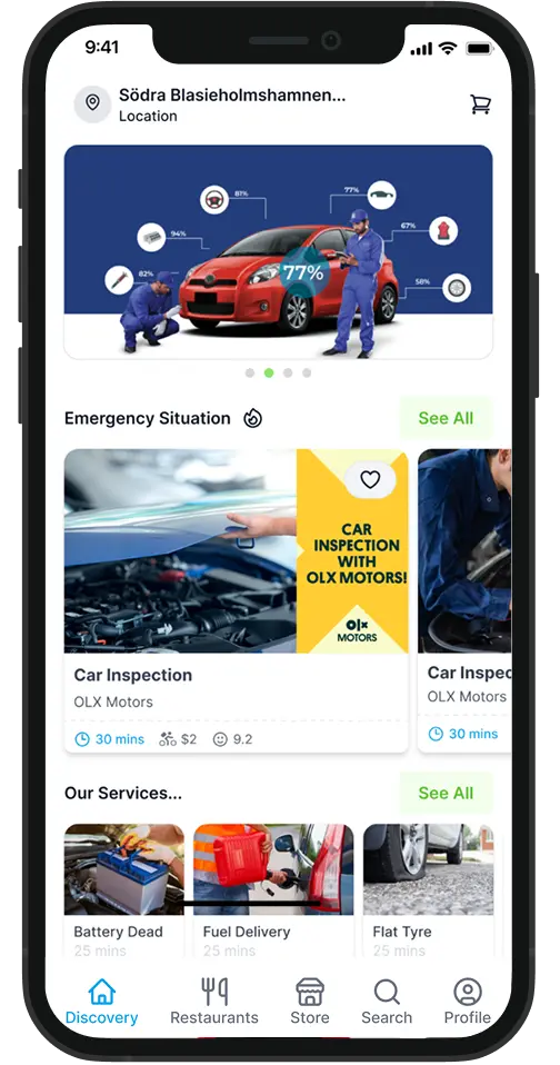 Enatega roadside rescue solution