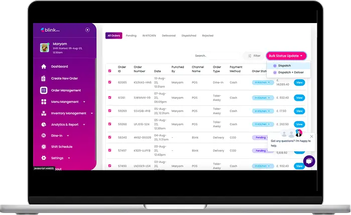 Blink Admin Dashboard
