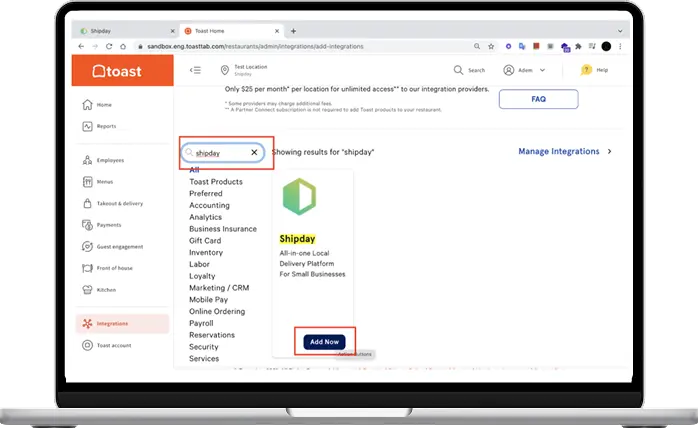 Shipday Admin Dashboard