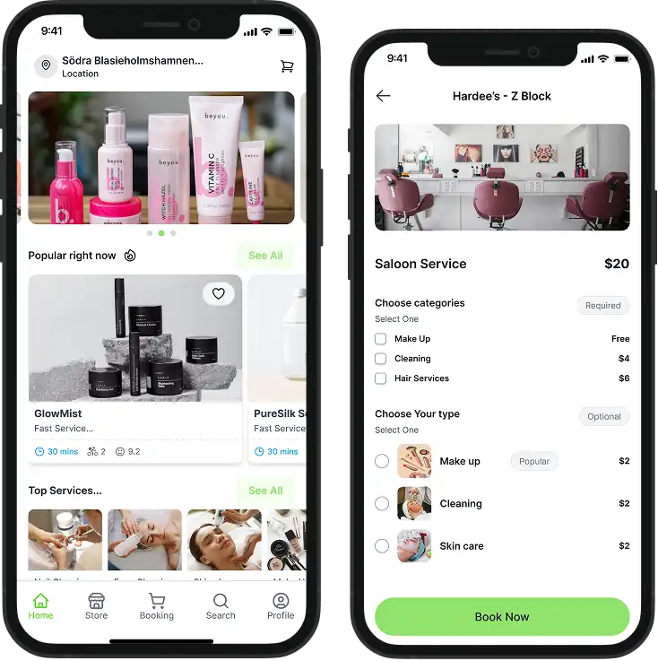 Beauty Services - Multivendor Mockup