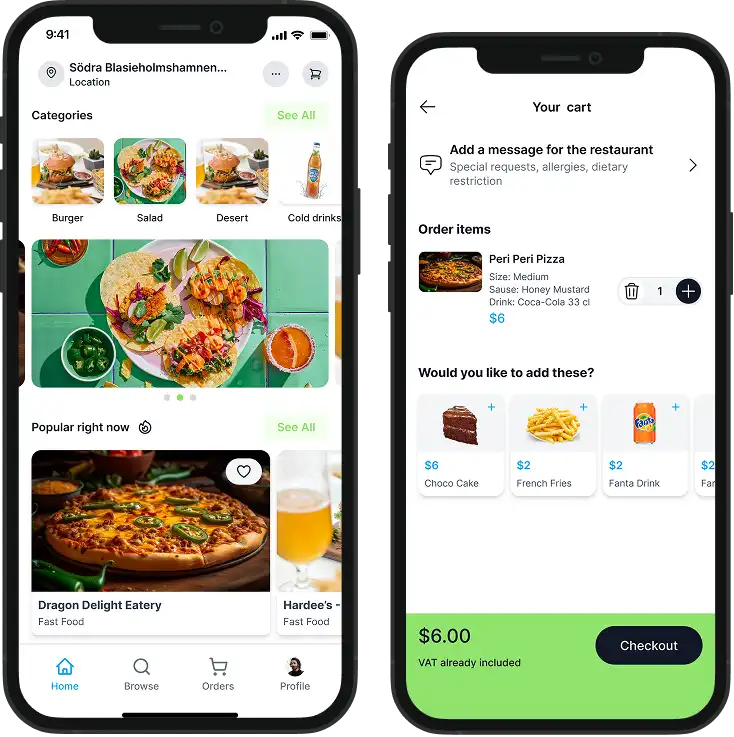 Food Delivery - Single Vendor Mockup