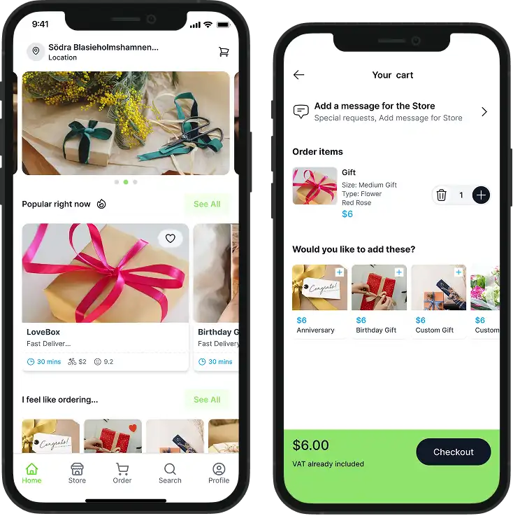 Gift Delivery - Multivendor Mockup