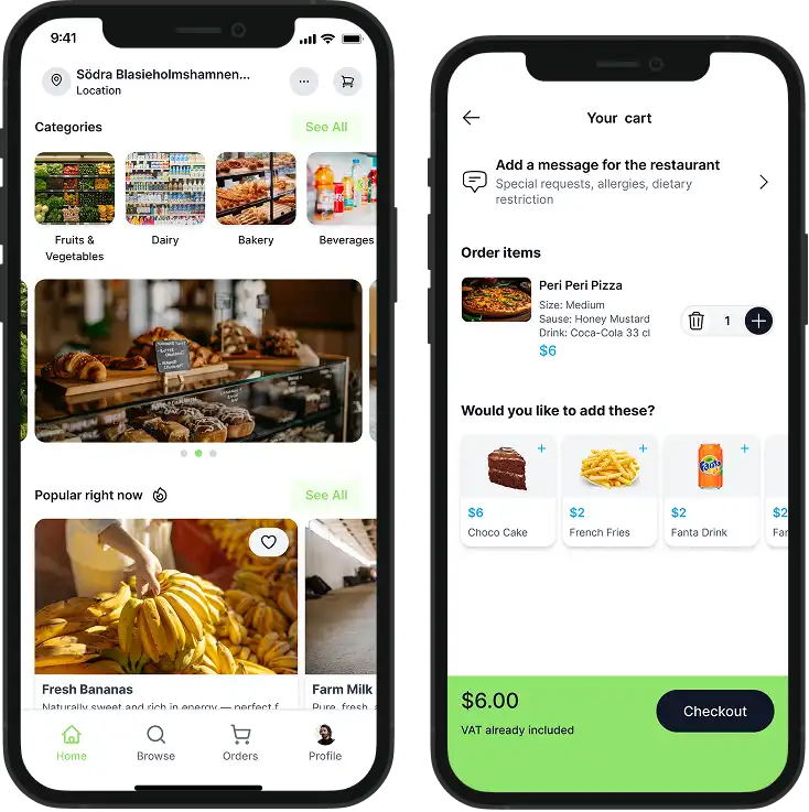 Grocery Delivery - Single Vendor Mockup