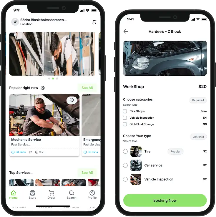 Roadside Assistance - Multivendor Mockup