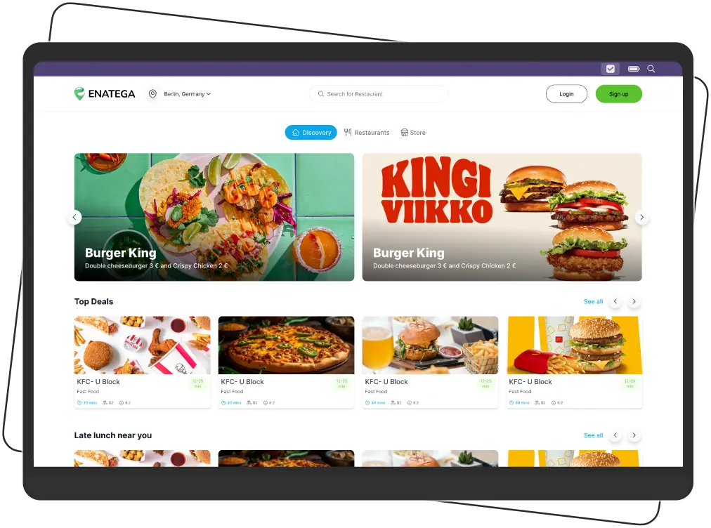 Customer Web - Multivendor Mockup