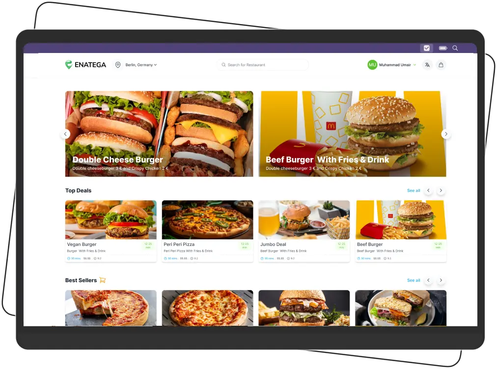 Customer Web - Single Vendor Mockup