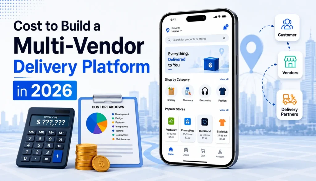 Cost to Build a Multi-Vendor Delivery Platform