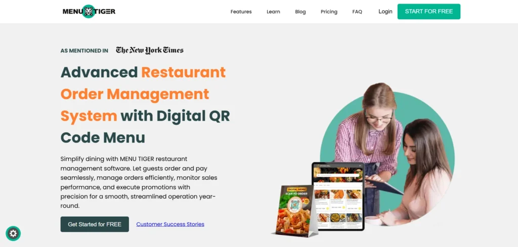 Menu Tiger