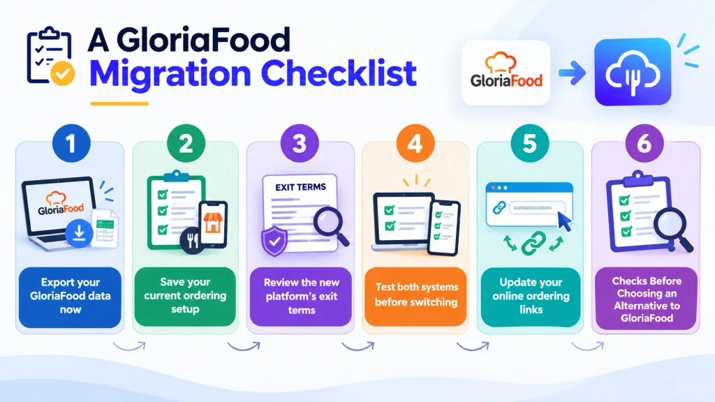 A GloriaFood Migration Checklist