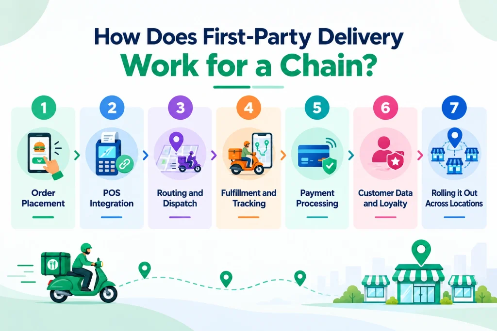 How Does First-Party Delivery Work for a Chain