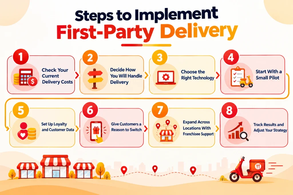 Steps to Implement First-Party Delivery