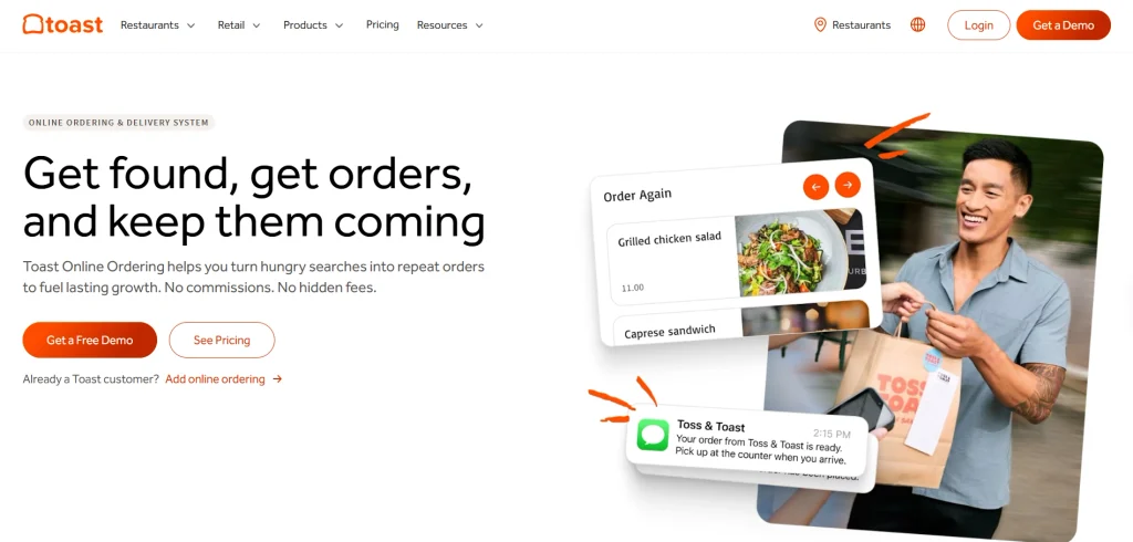Toast Online Ordering